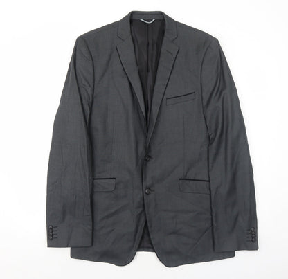 Mens UK Size 42 Burton Regular Grey Suit Jacket