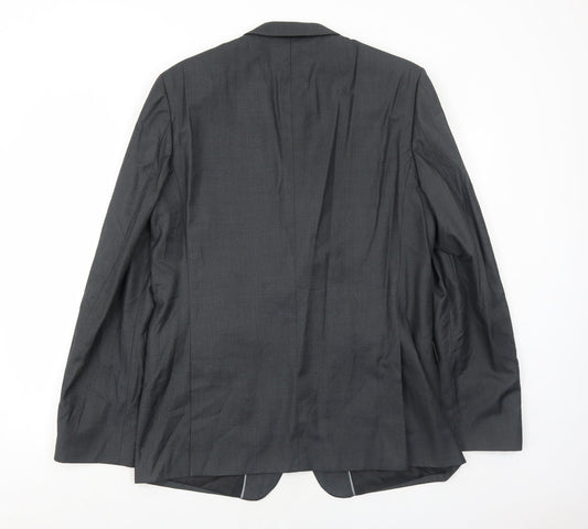 Mens UK Size 42 Burton Regular Grey Suit Jacket