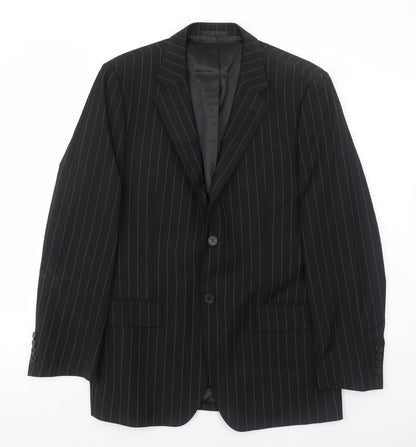 Mens UK Size 38 Butler and Webb Regular Black Suit Jacket