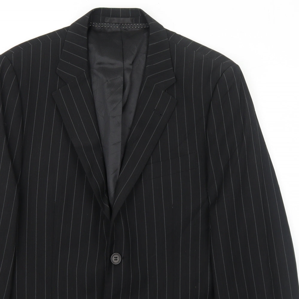 Mens UK Size 38 Butler and Webb Regular Black Suit Jacket