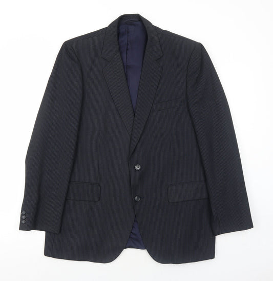 Mens UK Size 42 Hepworths Regular Blue Suit Jacket