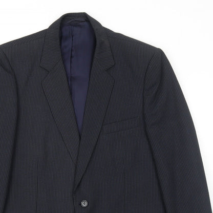 Mens UK Size 42 Hepworths Regular Blue Suit Jacket