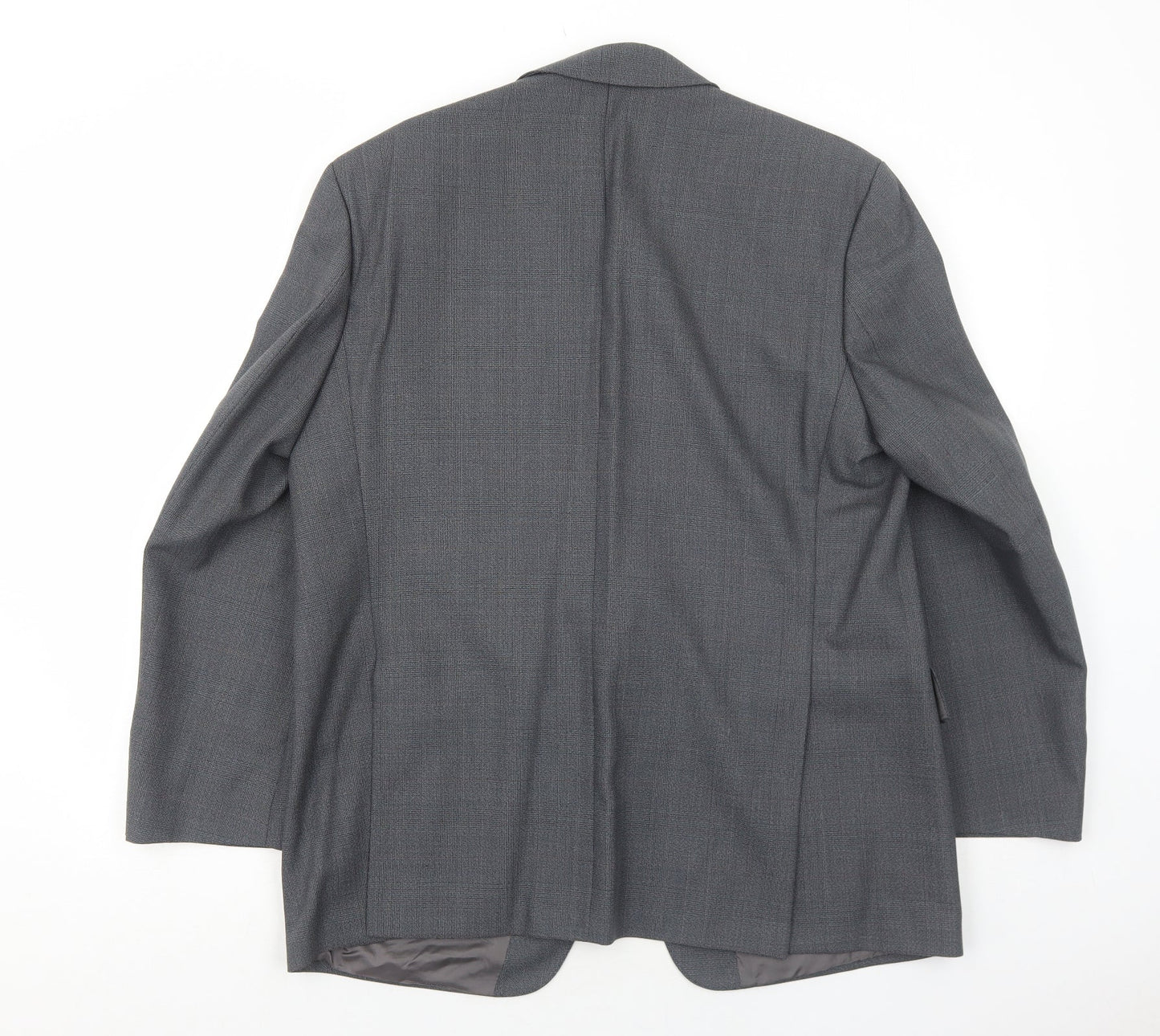 Max Chans Mens Grey Polyester Jacket Suit Jacket Size 44 Regular