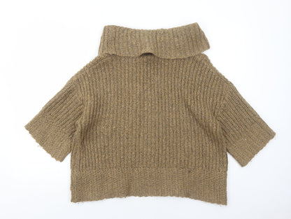 Womens UK Size 12 Marks and Spencer Brown Pullover Jumper