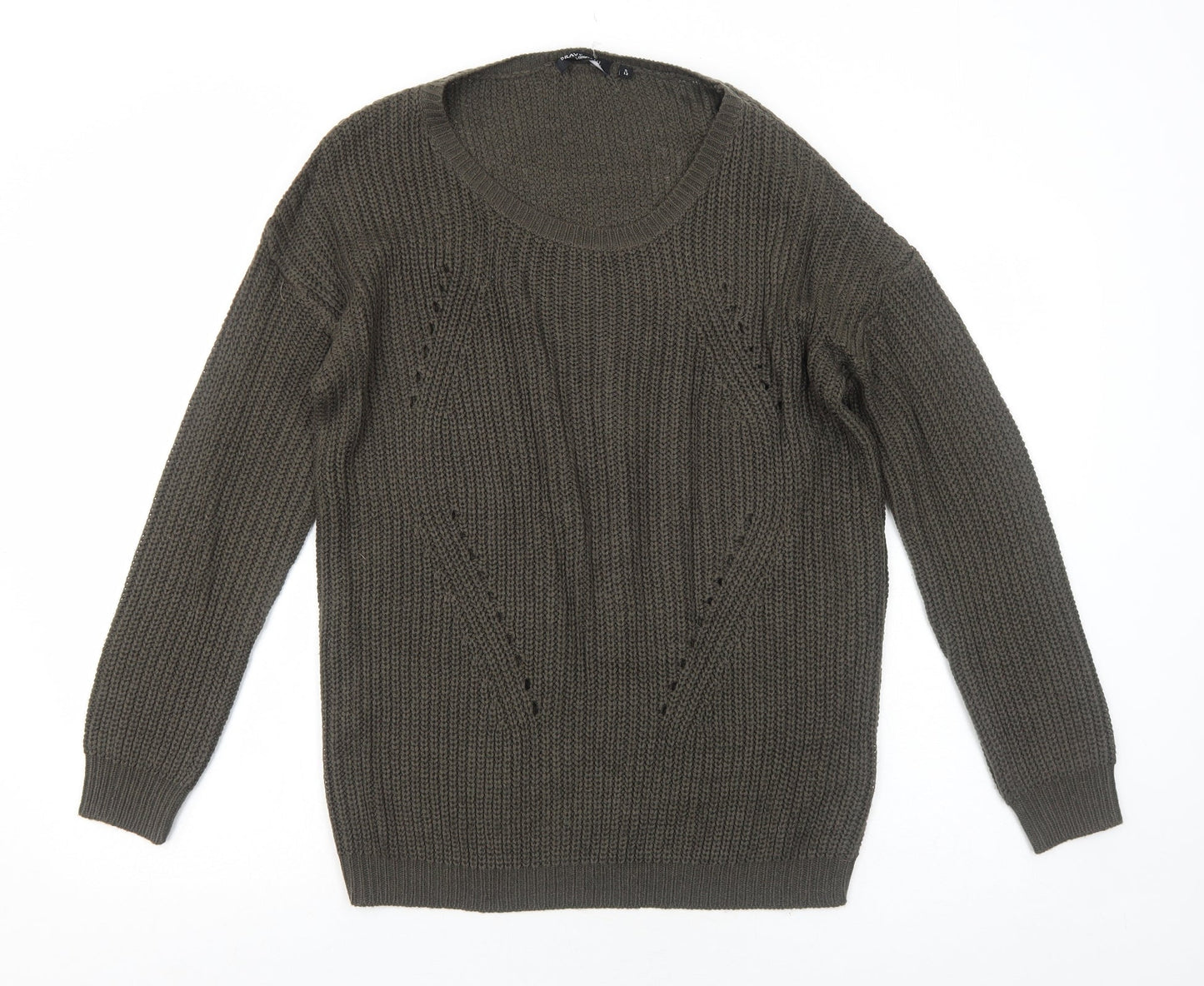 Womens UK Size 12 Brave Soul Brown Pullover Jumper