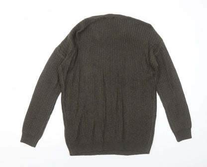 Womens UK Size 12 Brave Soul Brown Pullover Jumper