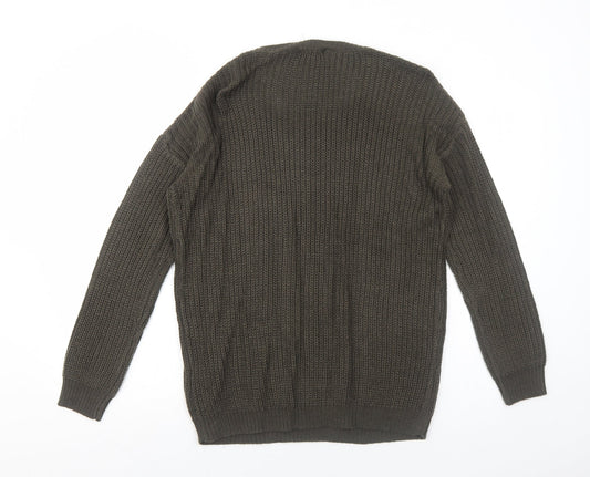 Womens UK Size 12 Brave Soul Brown Pullover Jumper