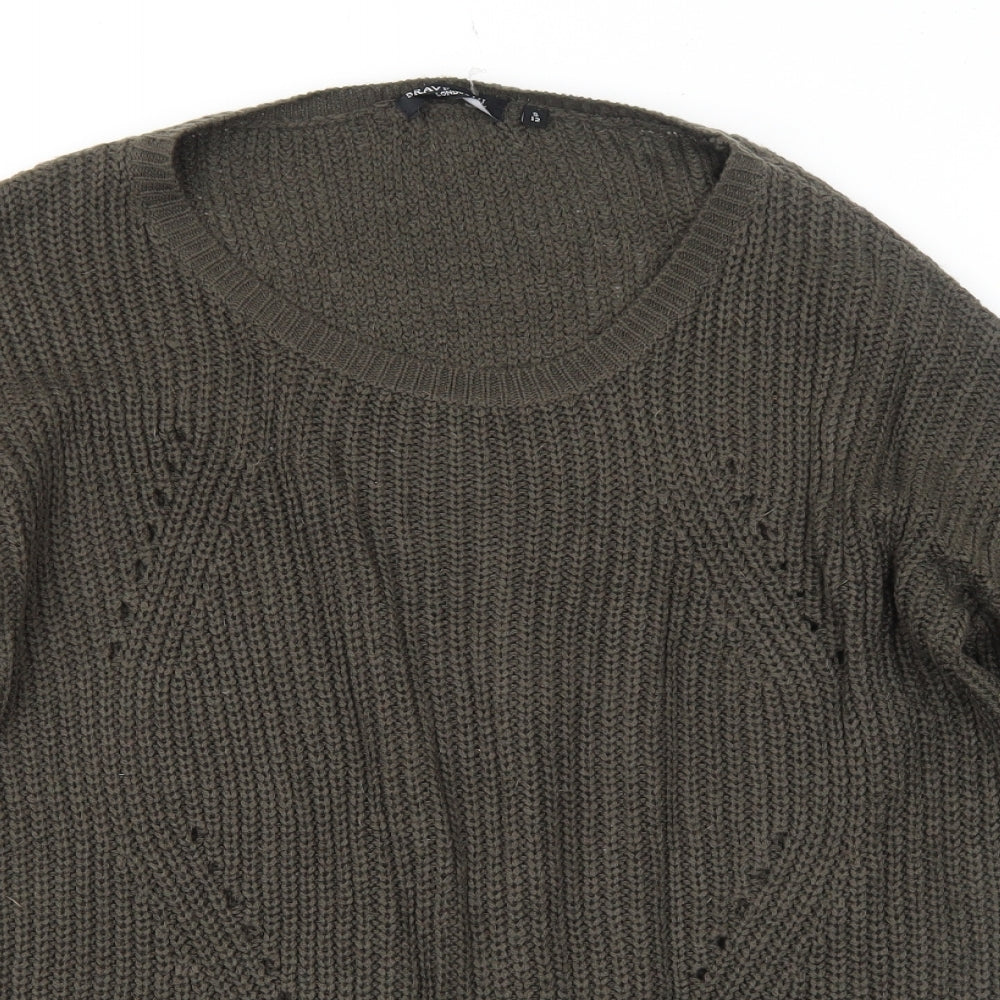 Womens UK Size 12 Brave Soul Brown Pullover Jumper