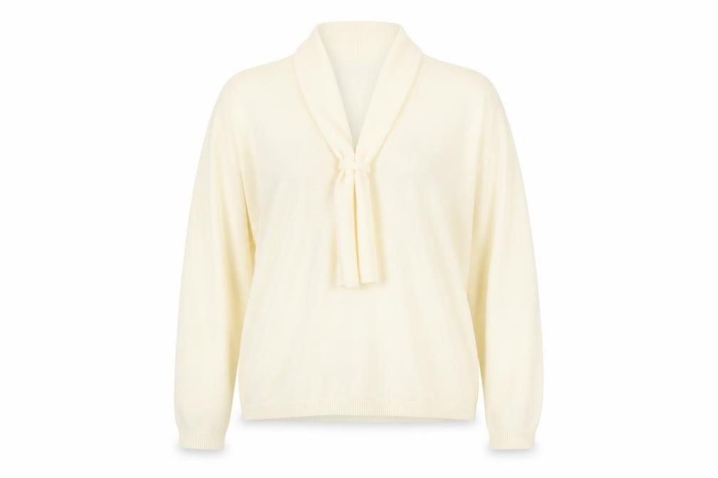 Womens UK Size 18 Preworn Ivory Pullover Jumper