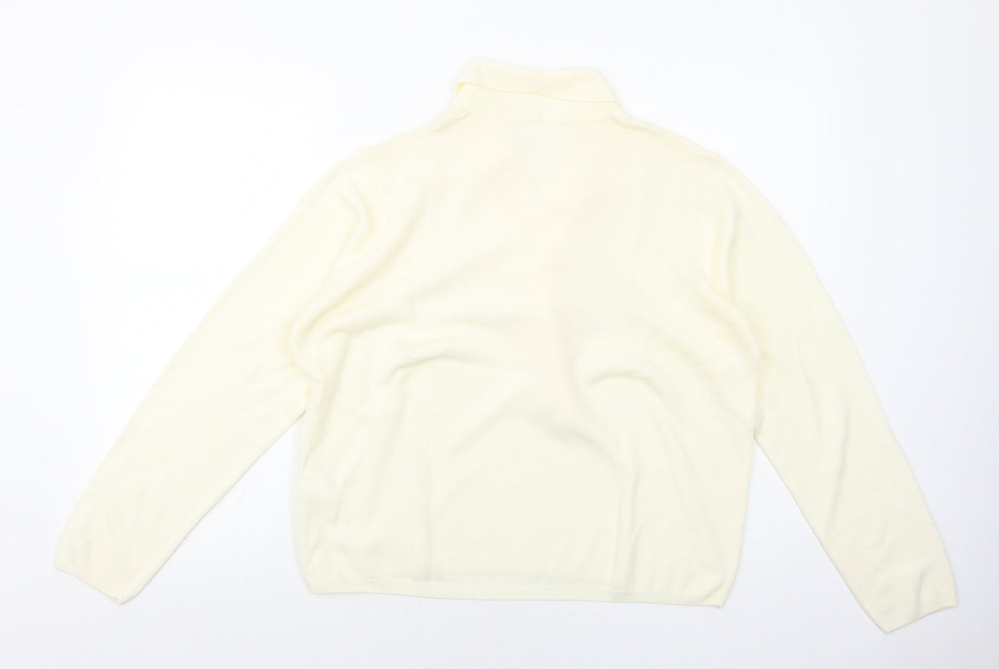 Womens UK Size 18 Preworn Ivory Pullover Jumper