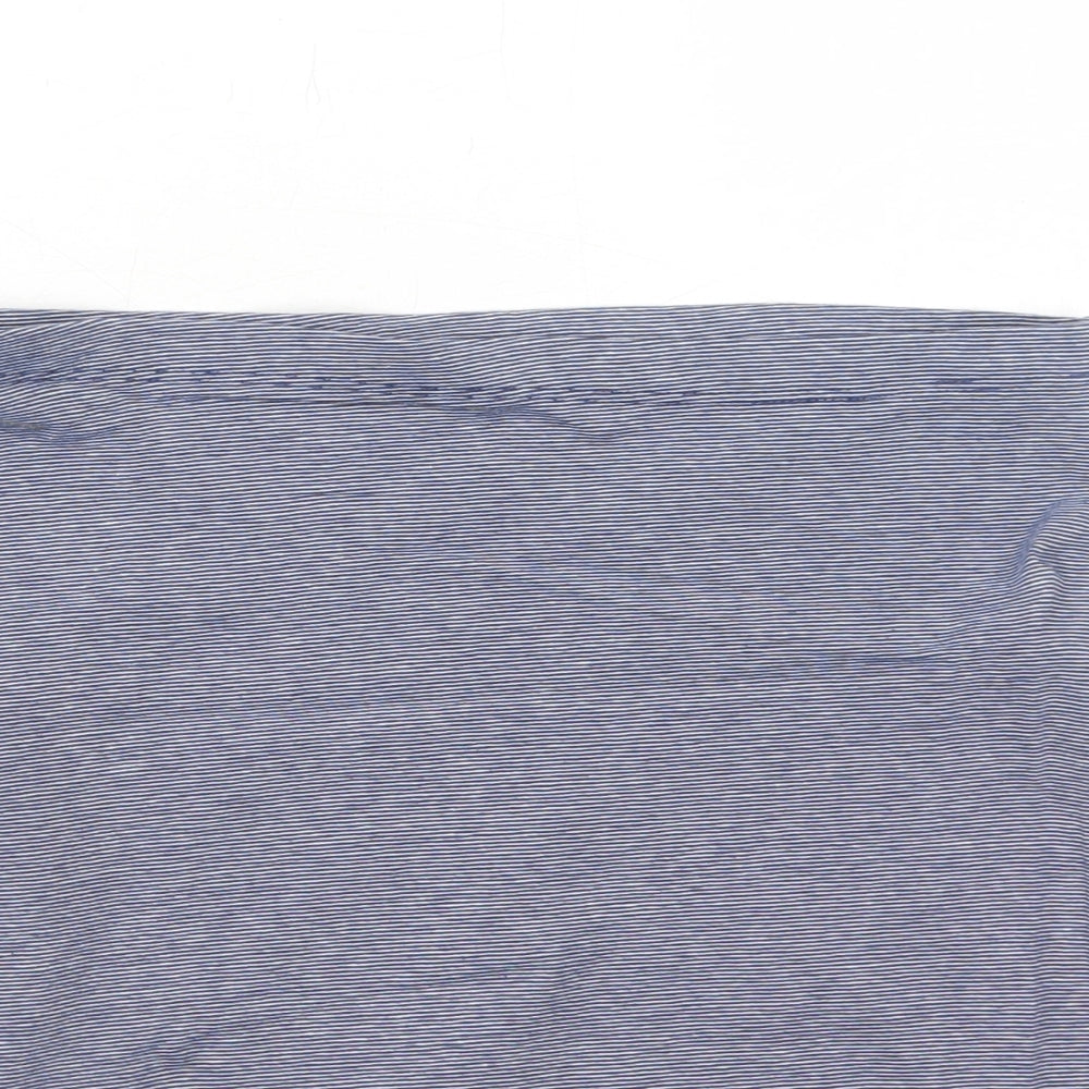 H&M Womens Blue Striped Cotton Bandage Skirt Size S