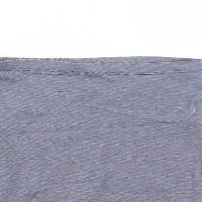 H&M Womens Blue Striped Cotton Bandage Skirt Size S