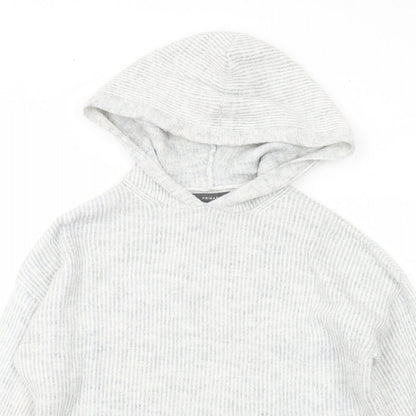 Primark Womens Grey Acrylic Pullover Hoodie Size XS Pullover