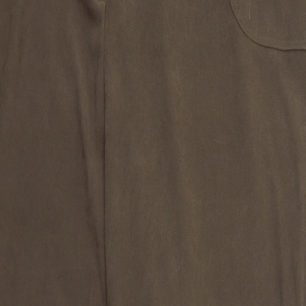 Womens UK Size 30 Casual Comfort Regular Fit  Brown Trousers
