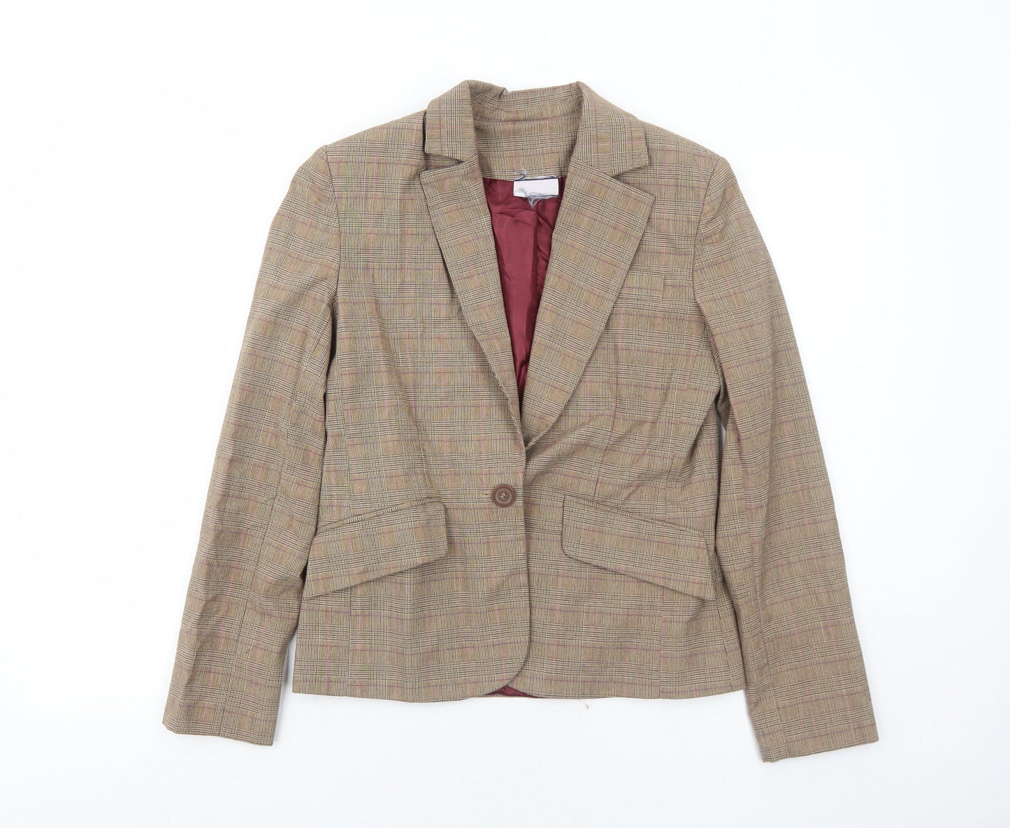 Womens UK Size 10 Preworn Regular Brown Blazer
