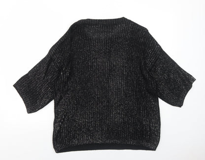 Womens UK Size M Dorothy Perkins Black Pullover Jumper