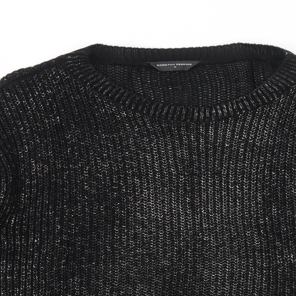 Womens UK Size M Dorothy Perkins Black Pullover Jumper