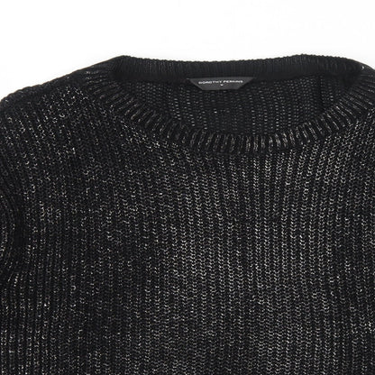 Womens UK Size M Dorothy Perkins Black Pullover Jumper