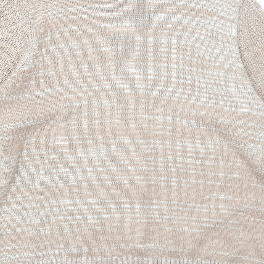 Womens UK Size M Bonmarché Beige Cardigan Jumper