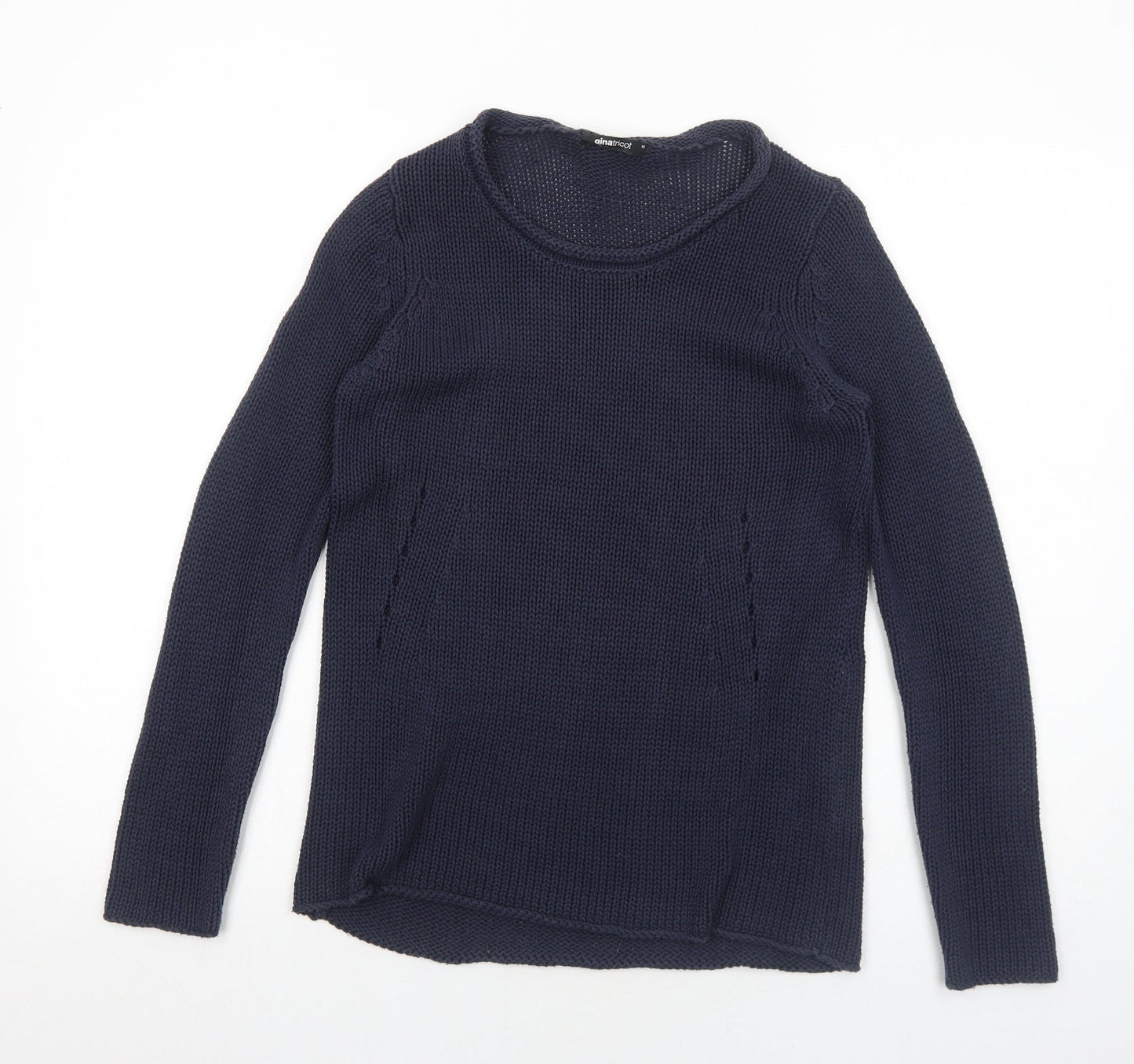 Womens UK Size XS Gina Tricot Blue Pullover Jumper