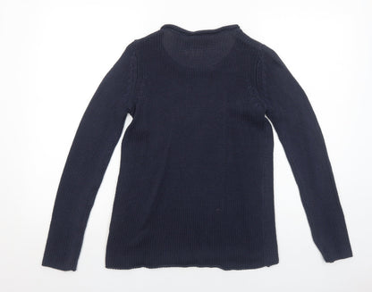 Womens UK Size XS Gina Tricot Blue Pullover Jumper