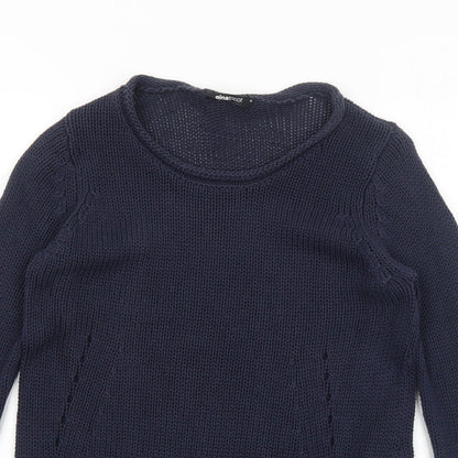 Womens UK Size XS Gina Tricot Blue Pullover Jumper