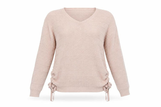 Womens UK Size L Peacocks Pink Pullover Jumper