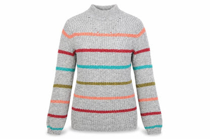 Womens UK Size XS Papaya Grey Pullover Jumper
