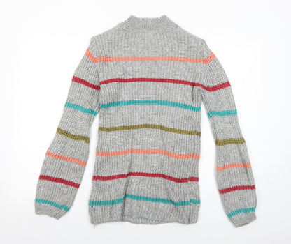 Womens UK Size XS Papaya Grey Pullover Jumper