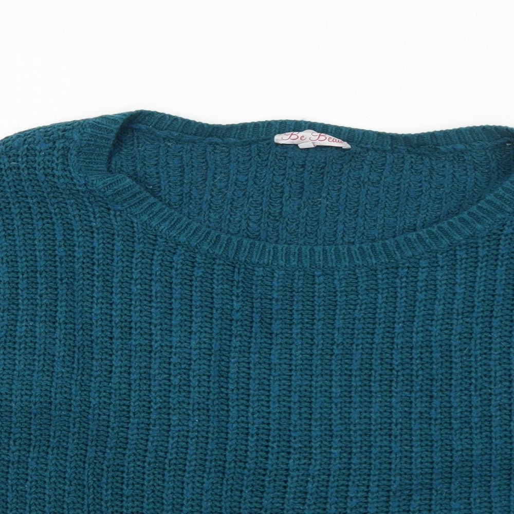 Womens UK Size S Be Beau Blue Pullover Jumper