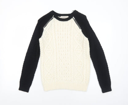 Womens UK Size 6 Marks and Spencer Ivory Pullover Jumper