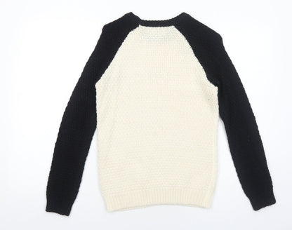 Womens UK Size 6 Marks and Spencer Ivory Pullover Jumper