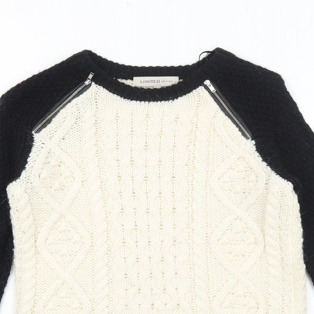 Womens UK Size 6 Marks and Spencer Ivory Pullover Jumper