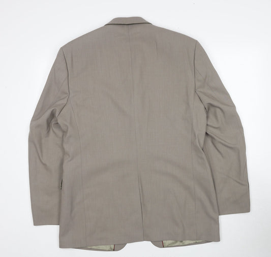 Mens UK Size 40 Burton Regular Beige Suit Jacket