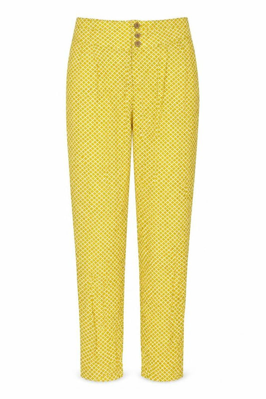 Womens UK Size 8 Marks and Spencer Regular Fit  Yellow Trousers