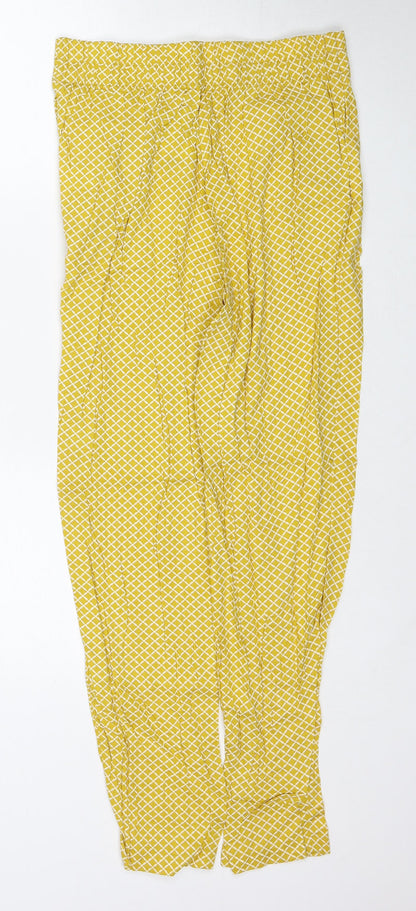 Womens UK Size 8 Marks and Spencer Regular Fit  Yellow Trousers