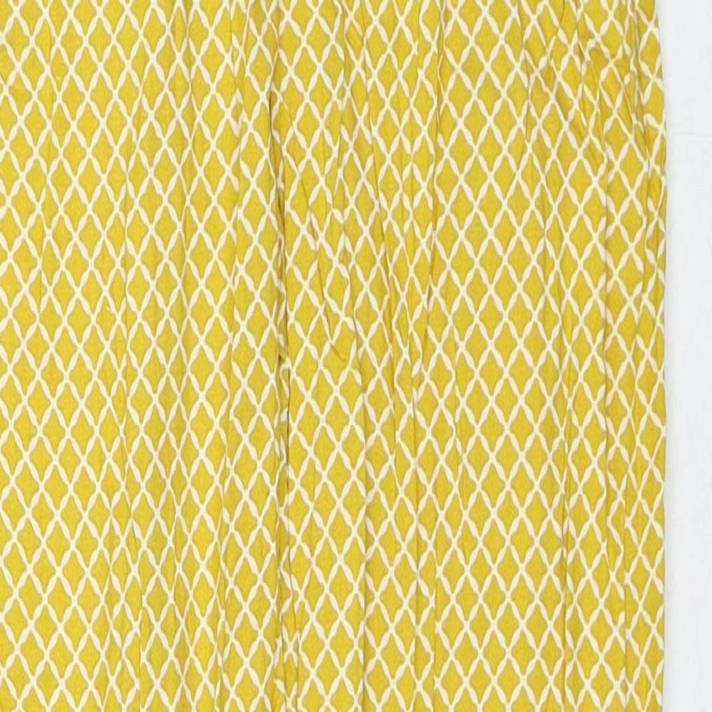 Womens UK Size 8 Marks and Spencer Regular Fit  Yellow Trousers