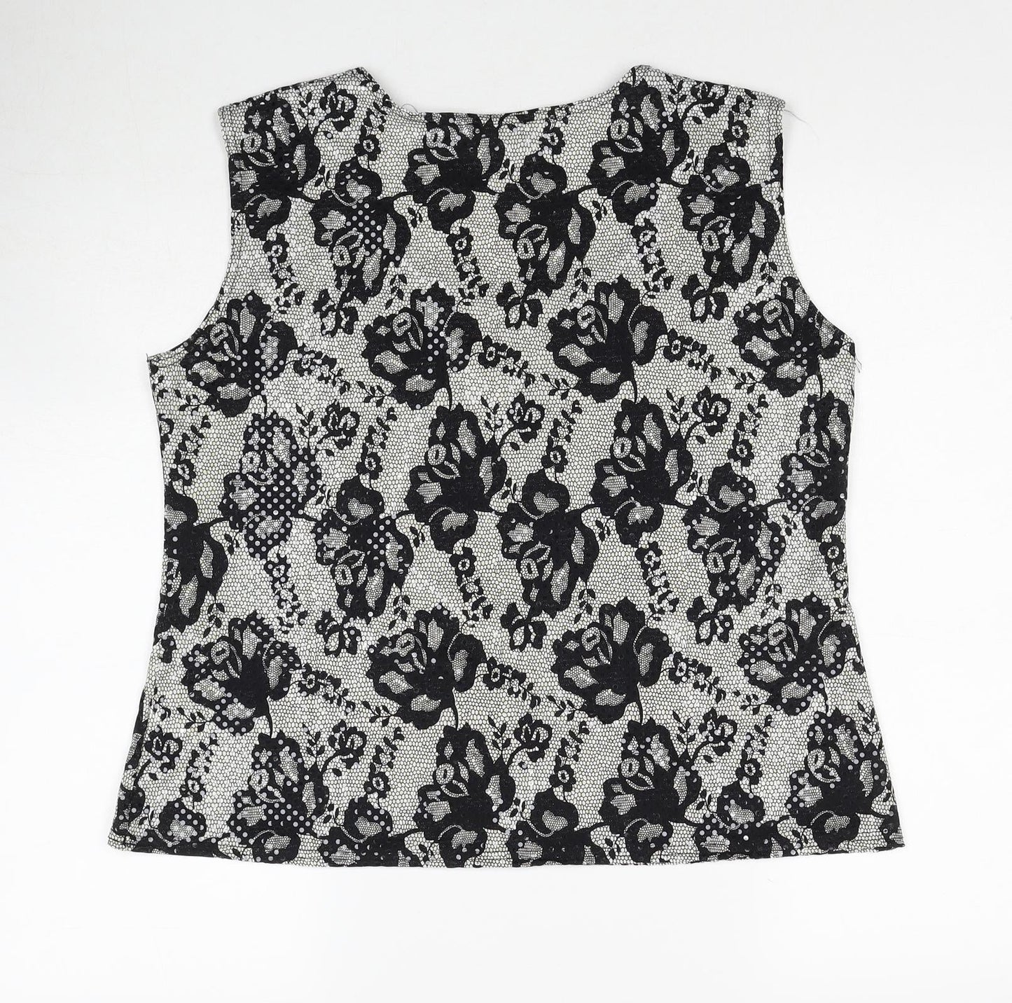 Womens UK Size L Saloos Black Basic Blouse