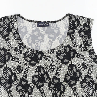 Womens UK Size L Saloos Black Basic Blouse