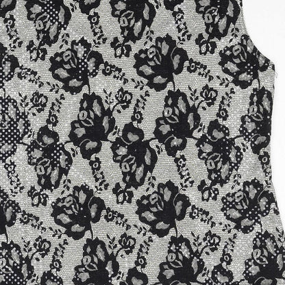 Womens UK Size L Saloos Black Basic Blouse