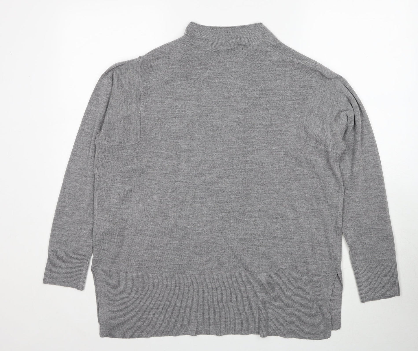 Womens UK Size L Marks and Spencer Grey Pullover Jumper