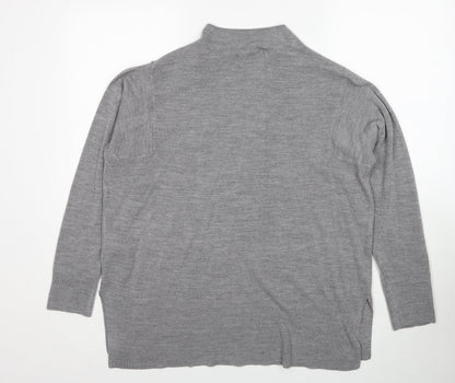 Womens UK Size L Marks and Spencer Grey Pullover Jumper