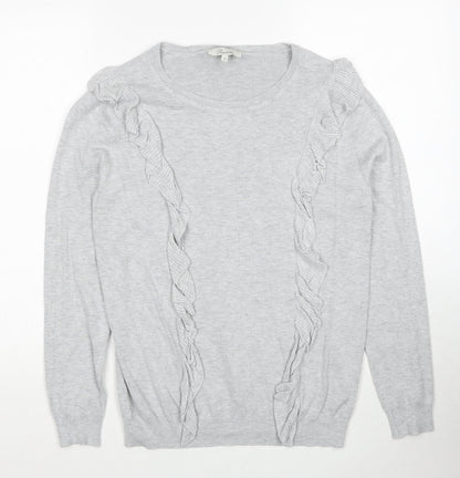 Womens UK Size 12 Peacocks Grey Pullover Jumper