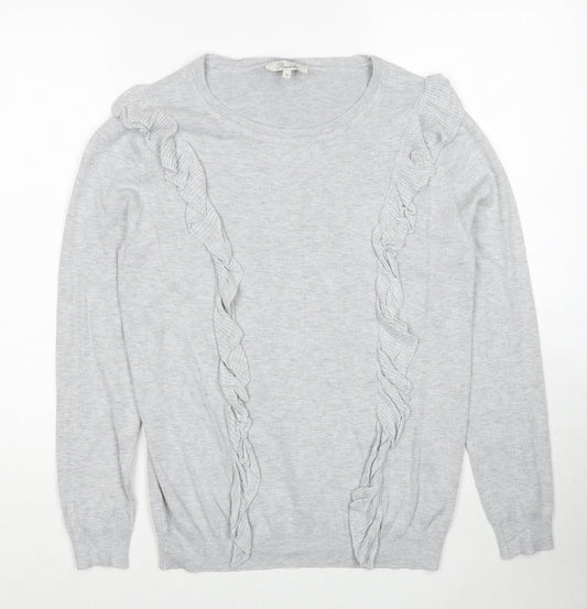 Womens UK Size 12 Peacocks Grey Pullover Jumper