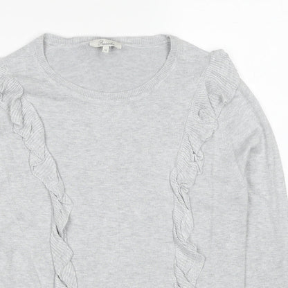 Womens UK Size 12 Peacocks Grey Pullover Jumper