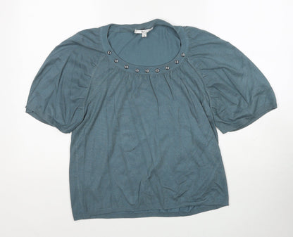Womens UK Size M Klass Blue Pullover Jumper