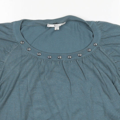 Womens UK Size M Klass Blue Pullover Jumper