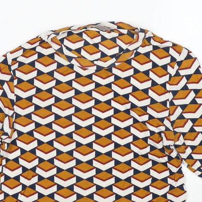 Womens UK Size 8 Marks and Spencer Orange Basic Blouse