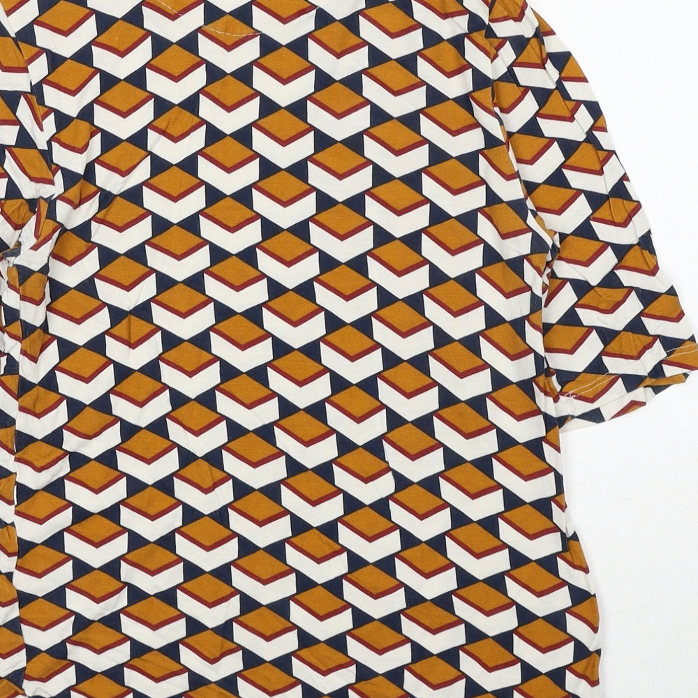 Womens UK Size 8 Marks and Spencer Orange Basic Blouse