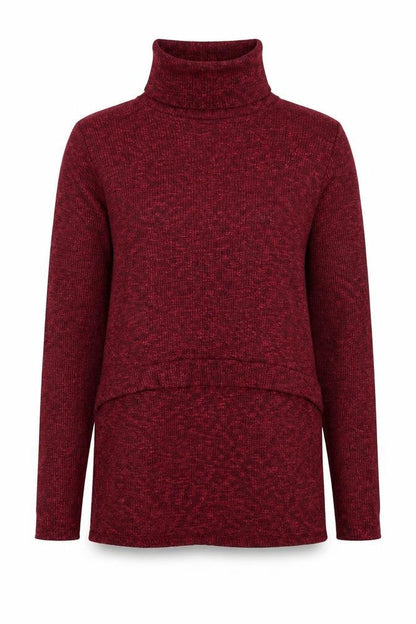 Bershka Girls Red Roll Neck Viscose Pullover Jumper Size S Pullover